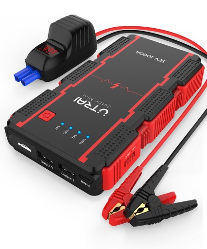 POWERBANK ROZRUCH JUMP STARTER BOOSTER URZĄDZENIE ZAPŁONOWE 1000A 3W1
