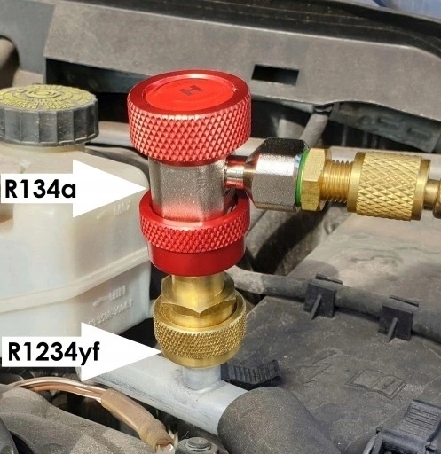 Переходники с R1234yf на R134a для автомобилей на фреоне