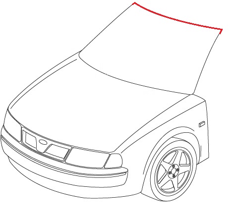 УПЛОТНИТЕЛЬ ВЕТРОВОГО СТЕКЛА VW POLO CLASSIC 1993-99 гг.