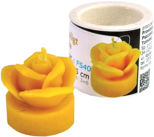 СИЛИКОНОВАЯ ФОРМА TEALIGHT ROSE 3,5 см FS40