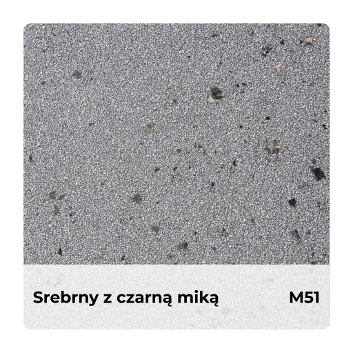 ДЕКОРАТИВНАЯ МОЗАИЧНАЯ ШТУКАТУРКА ПРОЧНАЯ 12,5 КГ СЕРЕБРО С ЧЕРНОЙ СЛЮДОЙ M51