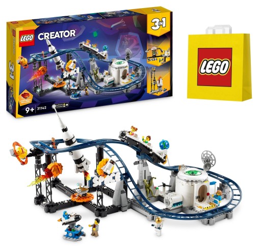LEGO Blocks Creator 3 в 1 Космические американские горки / 31142 + сумка