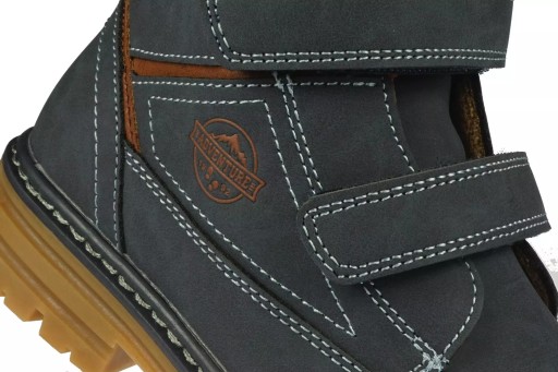Zimowe buty dziecięce American Club trapery BXD100/23NA granatowe 28