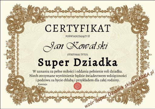 Dziadek Rządzi pantofle skórzane + Haftowany ręcznik 70x140 - Zestaw RDZ 44