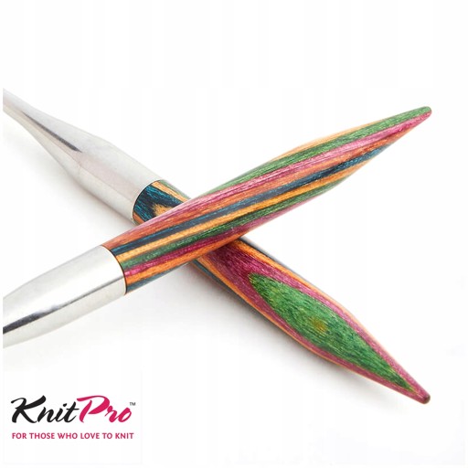 Деревянные спицы KNITPRO на леске 25см-3,50мм.