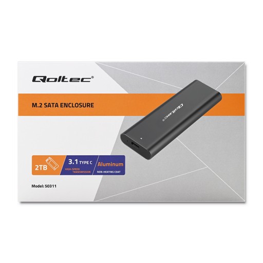 50312 Корпус Qoltec | Отсек для SSD-накопителя M.2 | Колтек Жилье | карман