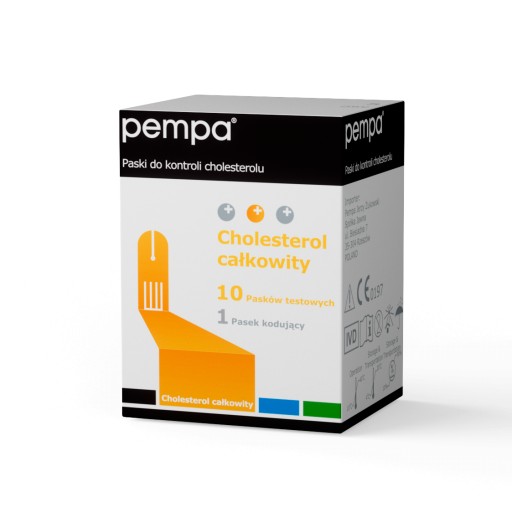 PEMPA Paski do kontroli cholesterolu BK-C2, 10 sztuk