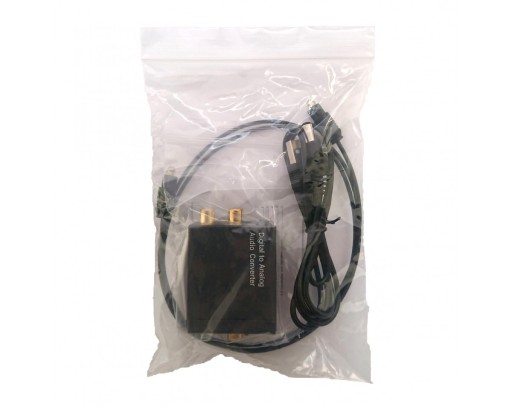КОАКСИАЛЬНЫЙ КОНВЕРТЕР SPDIF TOSLINK в 2x RCA Cinch США