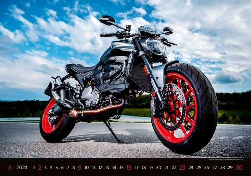 Duży kalendarz MOTORBIKES 2024 MOTOCYKLE MOTORY