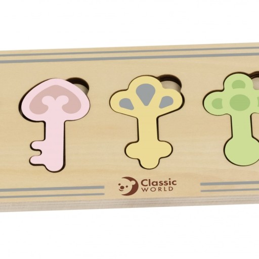 Montessori Puzzle Game Education Classic World Keys Classic World