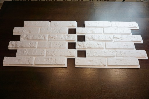 3D СТЕНОВЫЕ ПАНЕЛИ из пенополистирола. Старый кирпич.