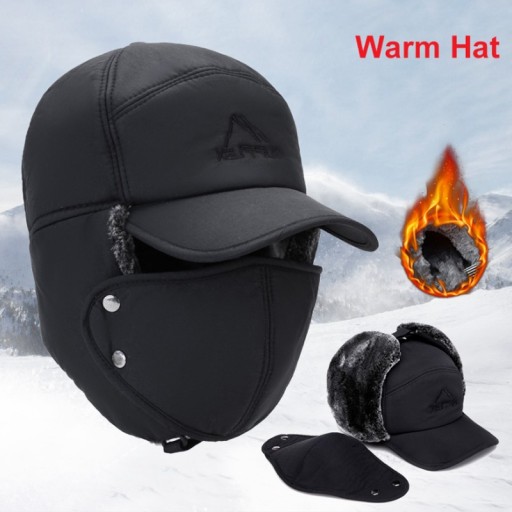 КОМПЛЕКТ ЗИМНЕЙ ШАПКИ KEEP WARM черный