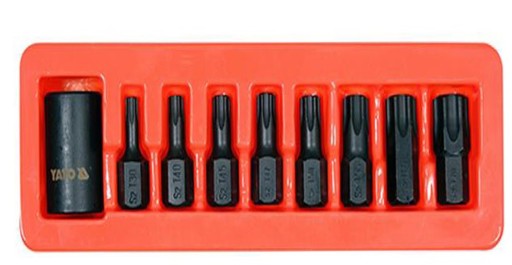 НАБОР УДАРНЫХ КЛЮЧЕЙ TORX LOCKER 1/2 YATO T30-T80