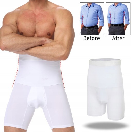 Shaper мужское корректирующее нижнее белье леггинсы M белое