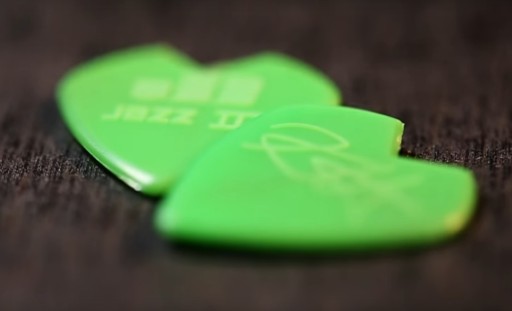 JAZZ III Green sygn Kirk Hammet Metallica Kostka gitarowa precyzyjna Dunlop