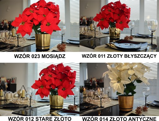 Вазон GOLD LACE 12, элегантный, гламурный, глянцевый