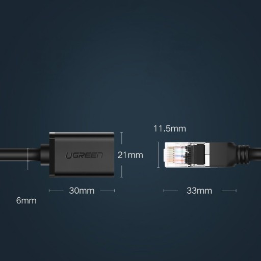 UGREEN Przedłużacz LAN RJ45 Ethernet Cat 6 - 3m
