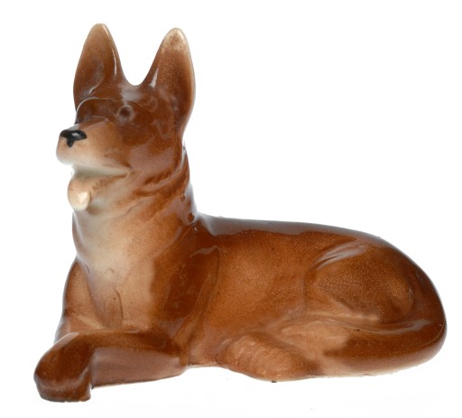 Pies 13 - śliczna figurka porcelanowa zabytkowa