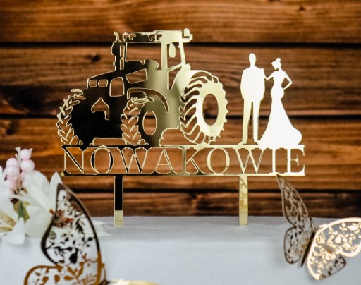 Topper Nazwisko Ślub Wesele TŚZ-44