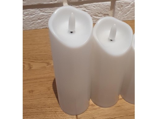 Вставка для свечи LED CANDLE, БЕЛАЯ, 17,5 см.