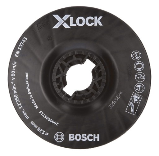 Упорная пластина Bosch X-LOCK 125 мм средней жесткости