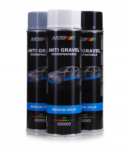 MOTIP BITUMEN BARANEK KONSERWACJA OCHRONA KAROSERII BIAŁY SPRAY 500ML