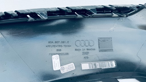 СПОЙЛЕР СПОЙЛЕР ПЕРЕДНИЙ БАМПЕР AUDI Q5 2 II 80A S-LINE 80A807061C