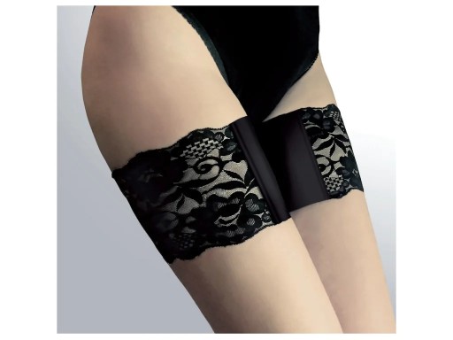Koronkowa opaska na uda Naturel L/XL