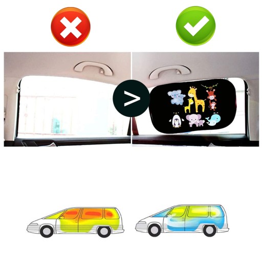 СОЛНЦЕЗАЩИТНЫЙ КОЗЫРЕК ДЛЯ ДЕТЕЙ БОКОВЫЕ ОКНА КРИВЫЕ 2 ШТ. UV50+