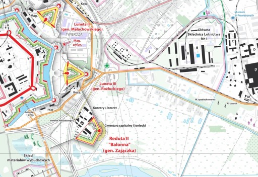 Демблинская крепость. Карта укреплений и гарнизона