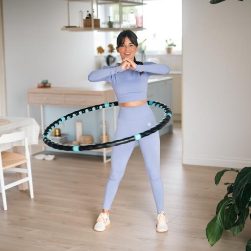 HULA HOP MASUJĄCE Z MAGNESAMI 98CM HMS HHP006 MASAŻER ODCHUDZAJĄCE