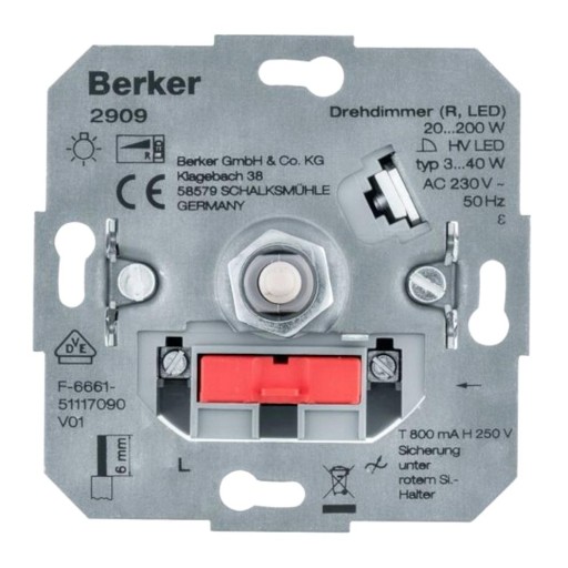МЕХАНИЗМ BERKER LED DIMMER one.platform 2909
