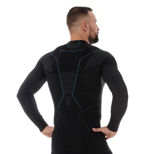 THERMOACTIVE мужская футболка BRUBECK THERMO ЧЕРНАЯ