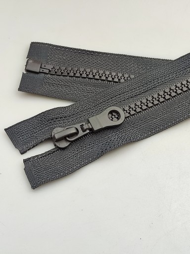 Zamek rozdzielczy kostkowy # 5 szary 75 cm