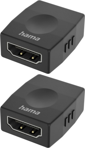 Адаптер Hama — гнездо HDMI 4K, черный x2
