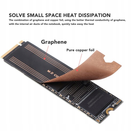ГРАФЕНОВЫЙ РАДИАТОР M.2 SSD ТОЧНЫЕ ПРОВОДНИКИ