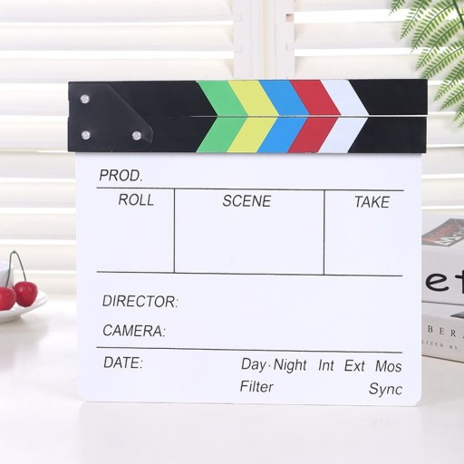 FILM CLAPPER Gadżet reżyserski o wymiarach 30 x 26,5 cm