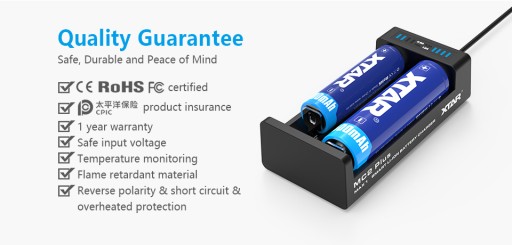 Зарядное устройство XTAR MC2 PLUS на 18650 ячеек HQ КАЧЕСТВО