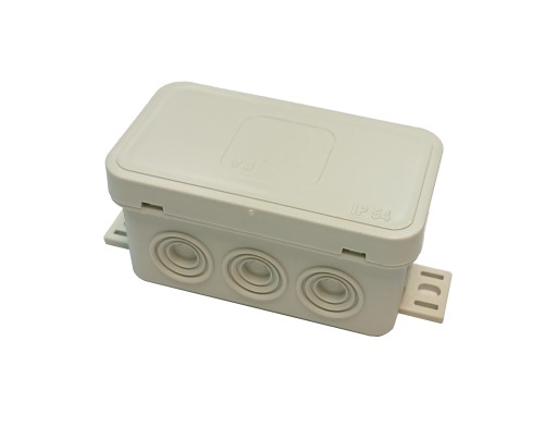 PUSZKA N/T HERMETYCZNA V8 IP54 80×45×41 POPIELATA