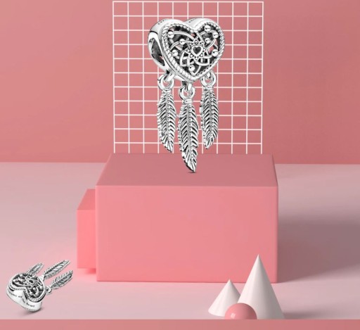 Подвеска Heart Dream Catcher Dreams для браслета Charmsy Bead