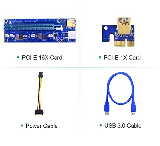 RISER 006C PCIE USB 3.0 1X 16X
