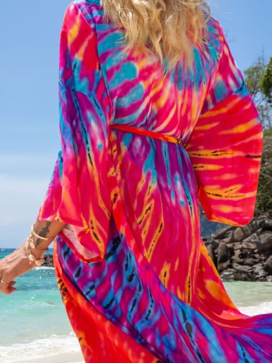 ПАРЕО для пляжа, платье ПОЛЕТ, длинная накидка, женская туника SUMMER BOHO