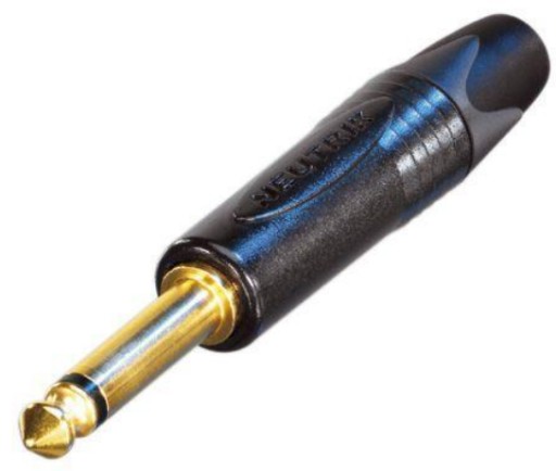 WTYK NEUTRIK NP2X-B MONO ZŁOCONY DUŻY JACK 6,3mm