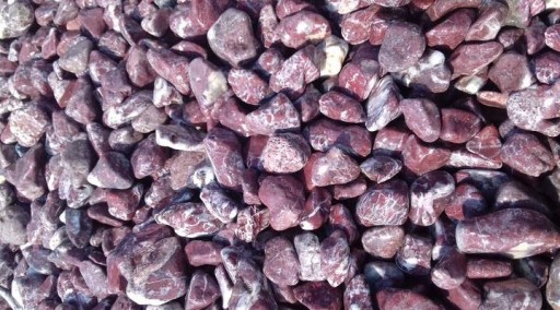 Kamień otoczak do ogrodu akwarium Atlas Red 24 kg ITALY KAMIEŃ ROUGE ROYAL