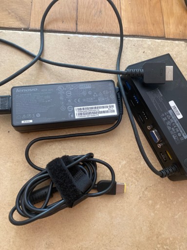 ДОК-СТАНЦИЯ LENOVO ONELINK+ DU9047S1 + блок питания Lenovo 90 Вт с кабелем питания.