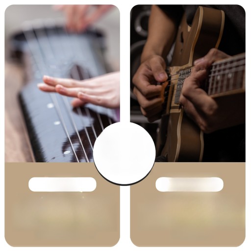 ZESTAW DO GITARY, UKULELE, KOSTKI DO PALCÓW