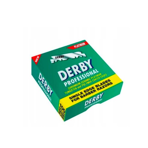 Бритва для бритья бороды Black Barber's с лезвиями + 100 лезвий DERBY