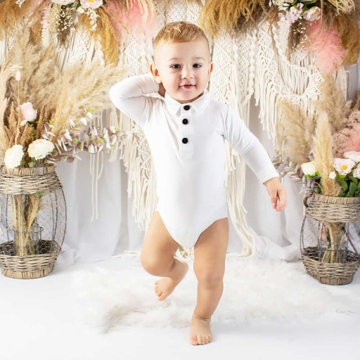 Eleganckie spodnie z wygodnej dresówki NA CHRZEST 62 brązowe