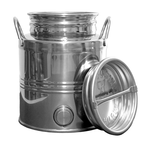 Бочка CONTAINER BUBBLE из нержавеющей стали для вина, водки, самогона, виски, 3л, нержавеющая сталь