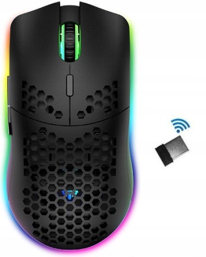 ЛЕГКАЯ БЕСПРОВОДНАЯ ИГРОВАЯ МЫШЬ RGB ДЛЯ ГЕЙМЕРОВ